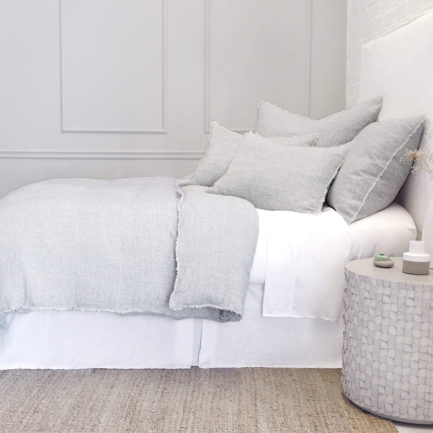 Logan Queen Duvet, Navy