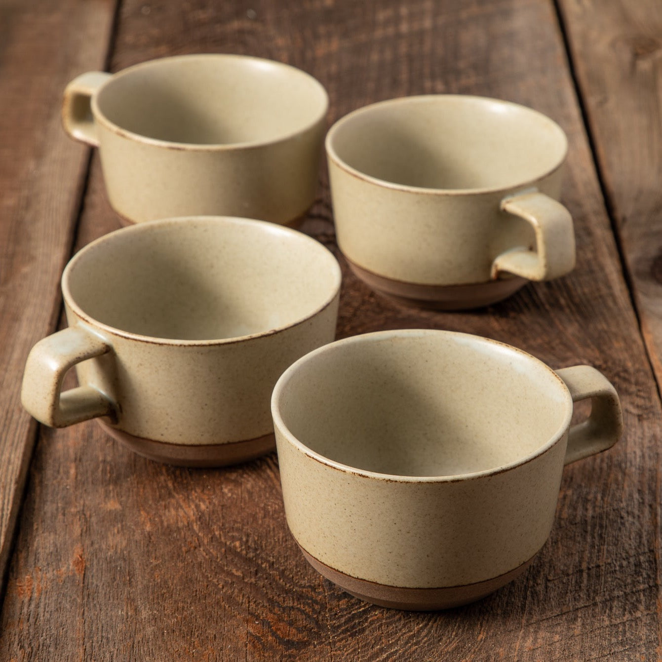 Naoshima Mug, Beige, Set of 4