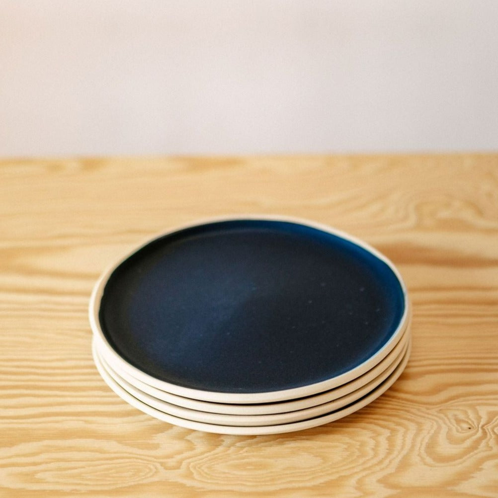 Treves Side Plate, Navy, Set of 4