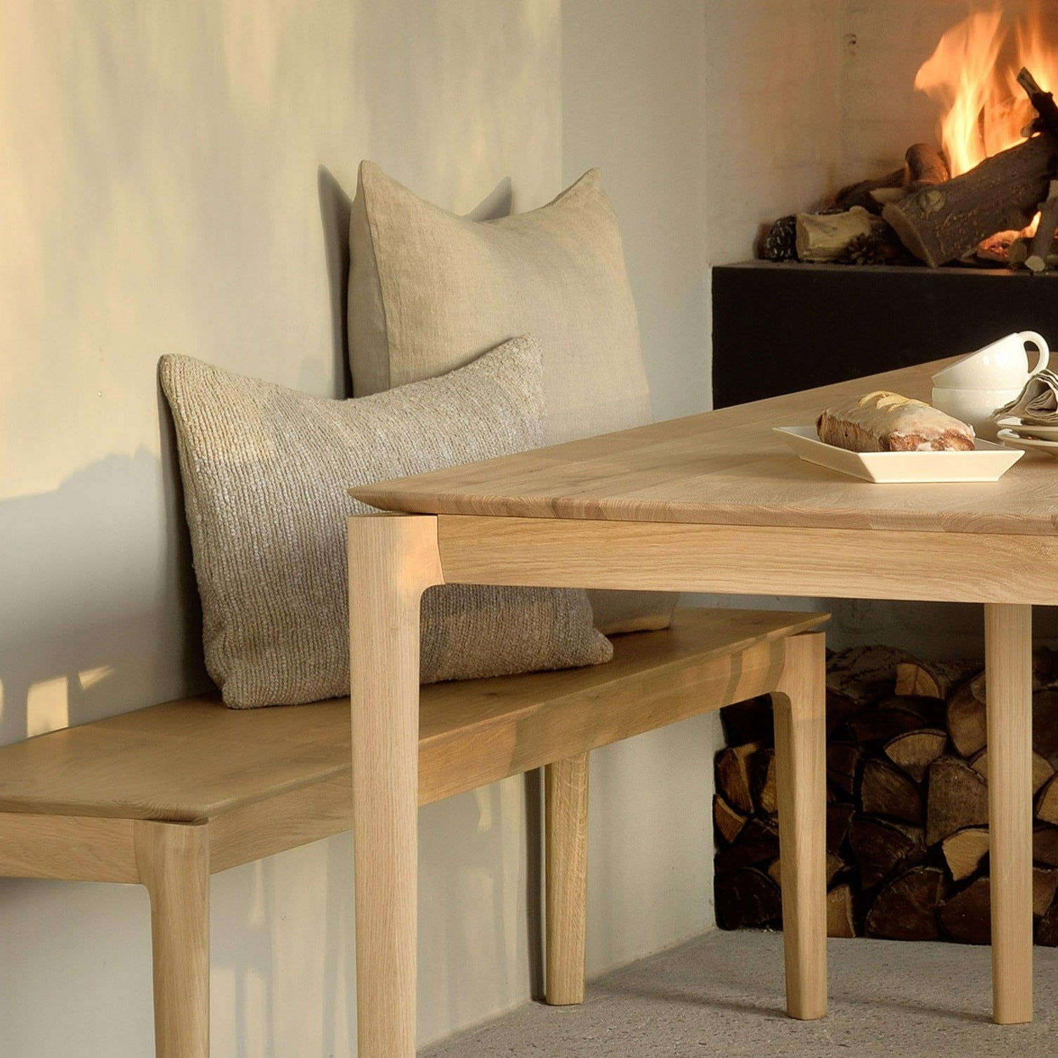 Bok Solid Oak Bench, 50"