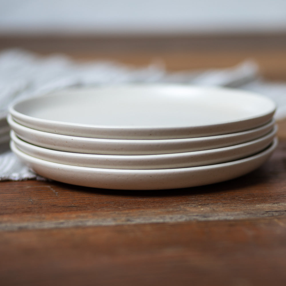 Pacifica Side Plate, Vanilla, Set of 4
