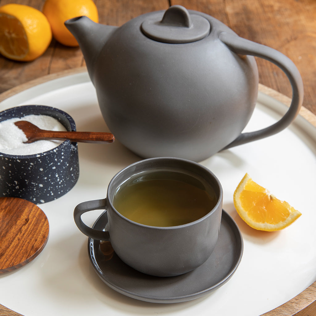 Tam Stoneware Teapot, Slate