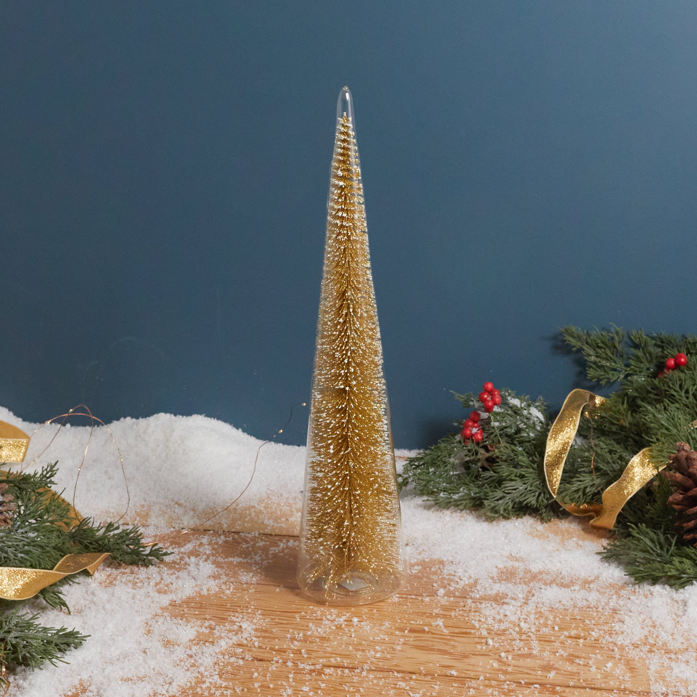 Modern Tree with Champagne Glitter, XL