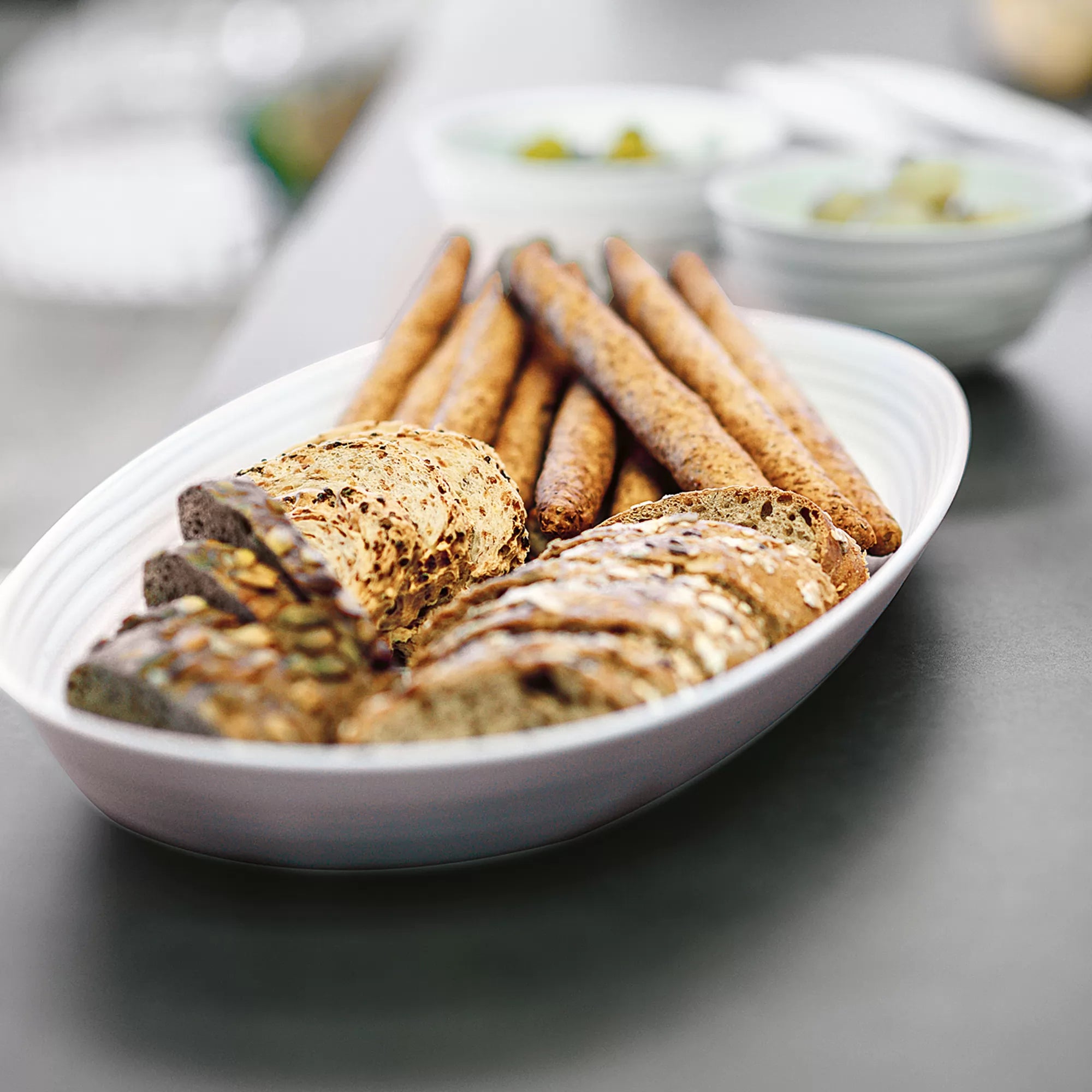 Tierra Serving Tray, White