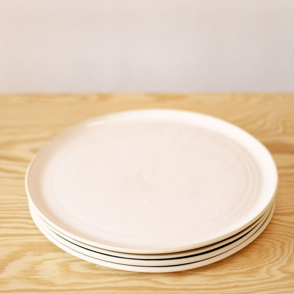 Treves Dinner Plate, White, Set of 4