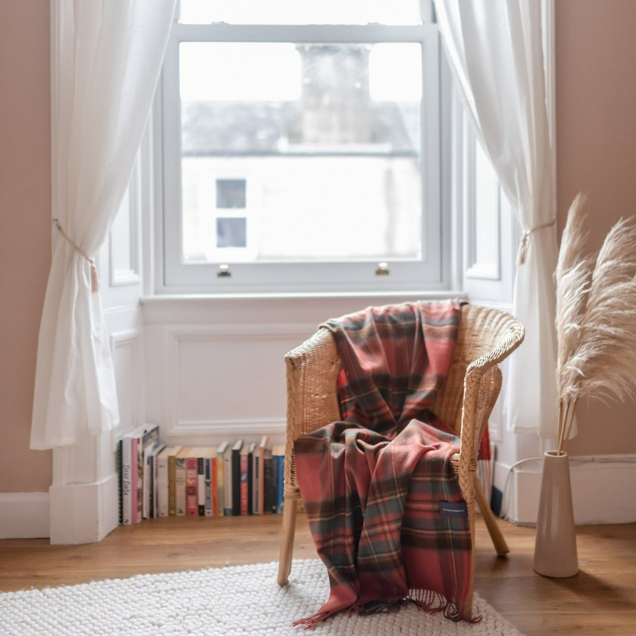 Lambswool Blanket in Stewart Royal Antique Tartan