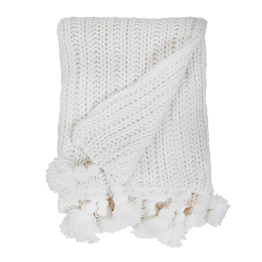 Anacapa Oversized Throw, White