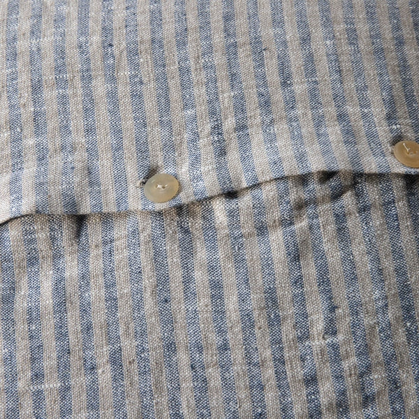 Brittany Euro Pillow, Indigo and Natural
