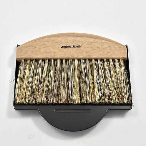 Table Brush and Dustpan Set, Black