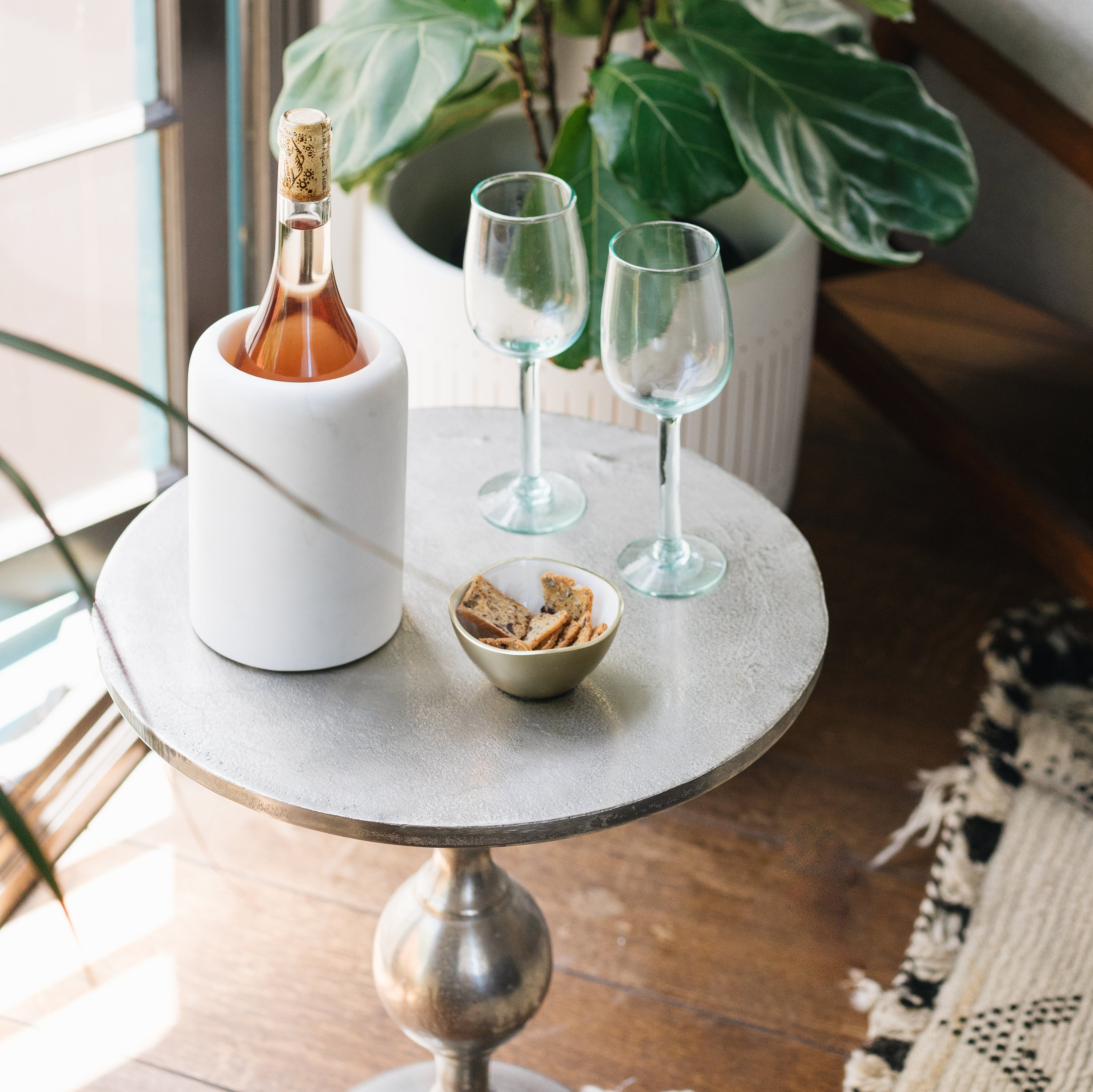 White Marble Wine Chiller