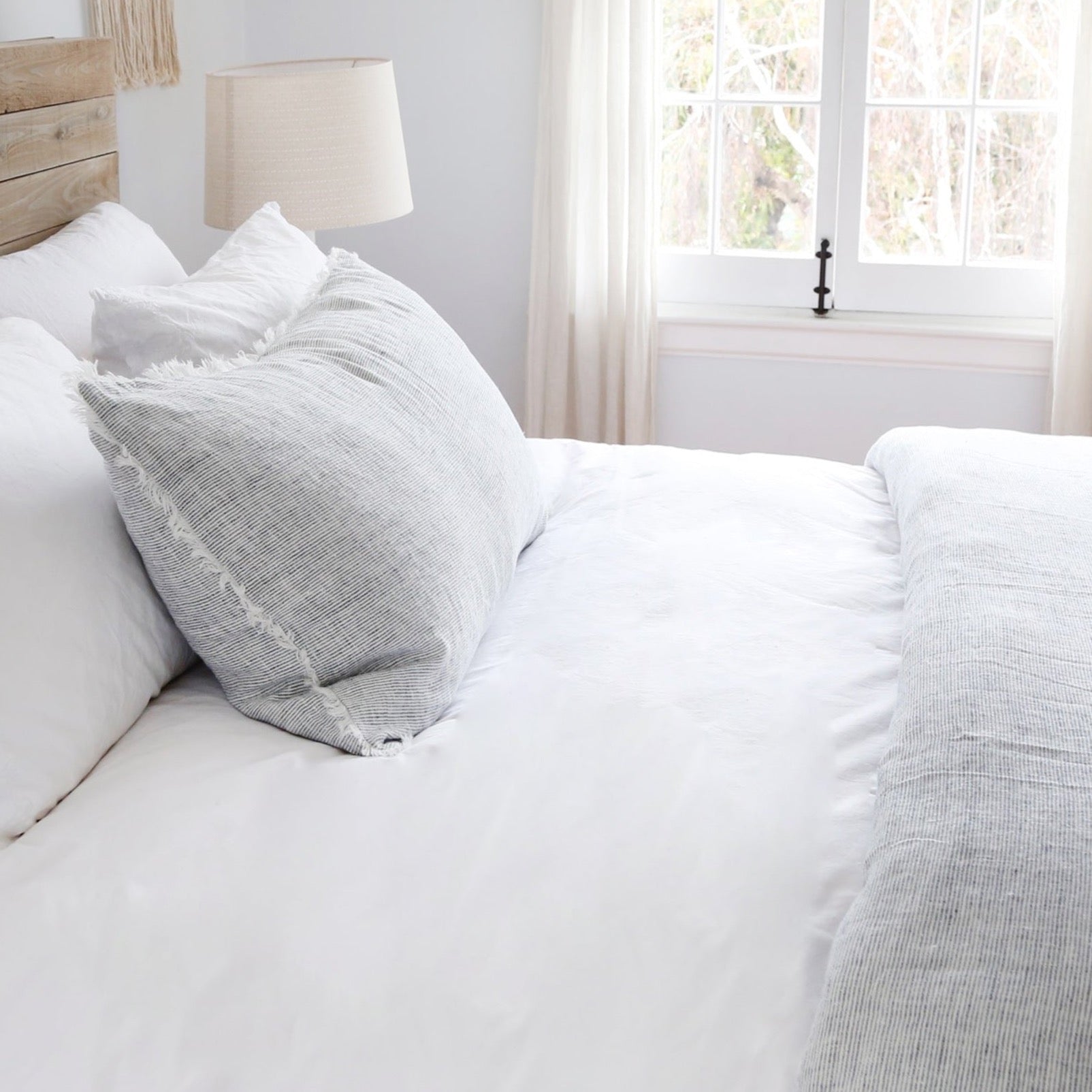 Logan Queen Duvet, Navy