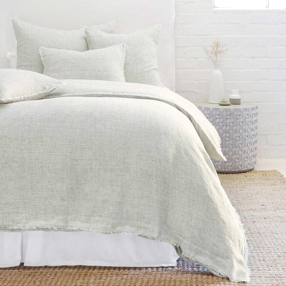 Logan Queen Duvet, Olive