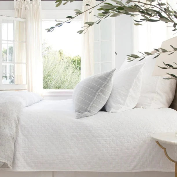 Ojai Standard Sham, White