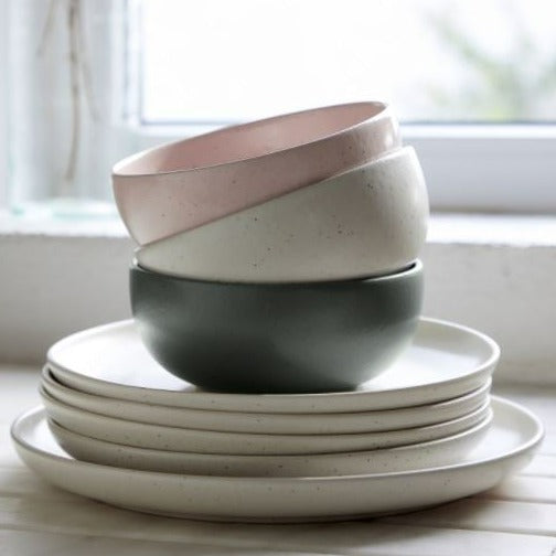 Pacifica Side Plate, Vanilla, Set of 4