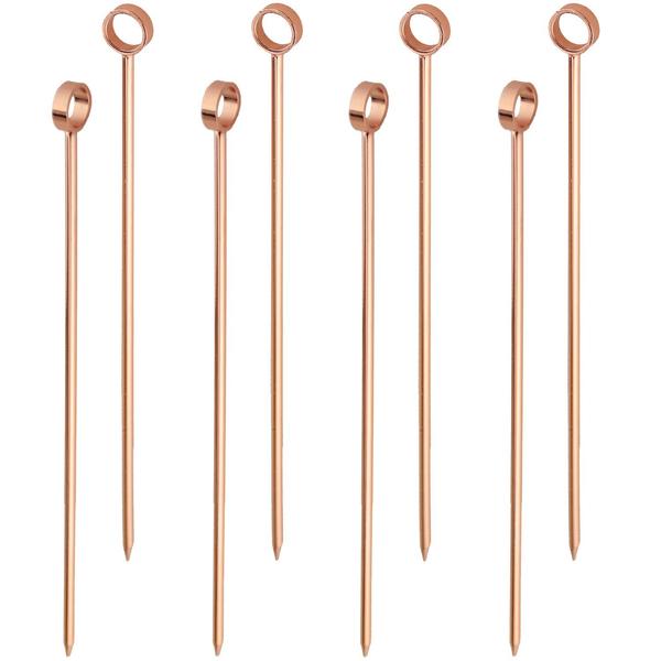Professional Cocktail Picks, Set of 8, Copper