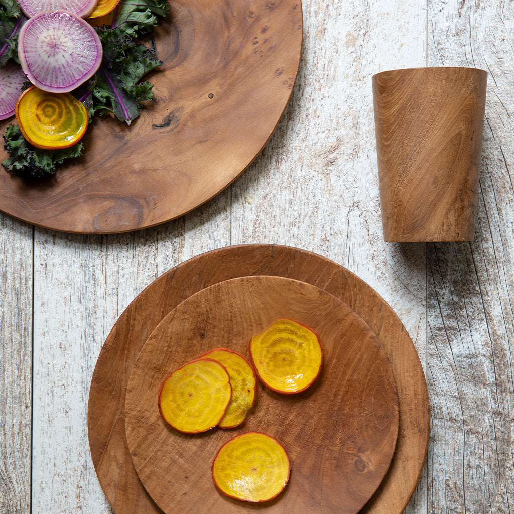Teak Salad Plate