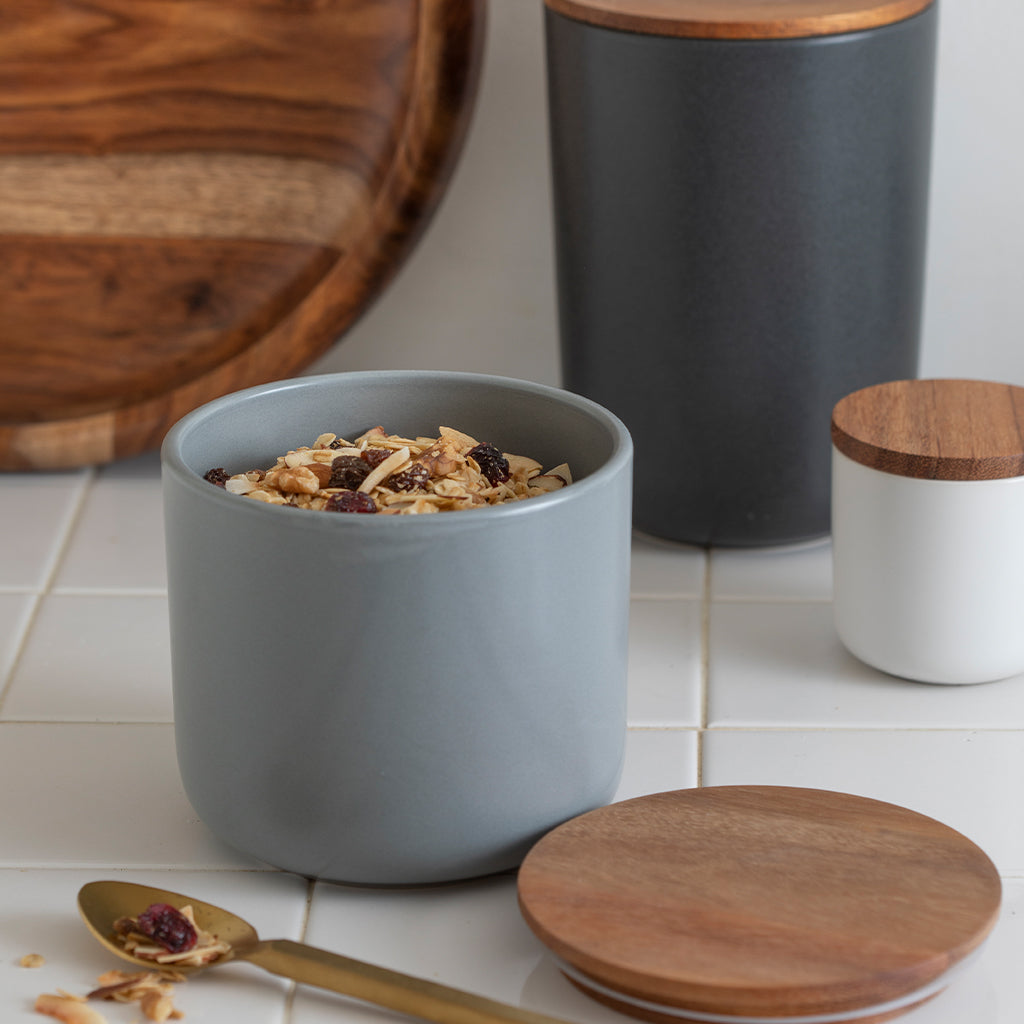 Brampton Stoneware Medium Canister, Storm