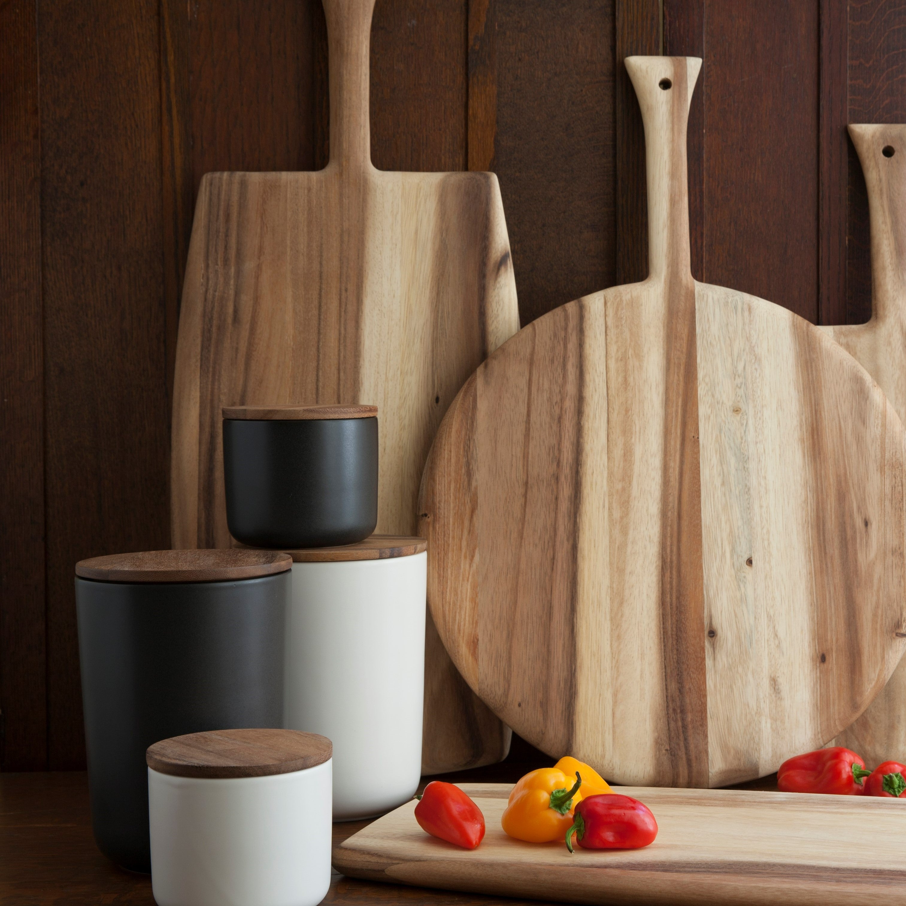 Brampton Stoneware Extra Large Canister, Black