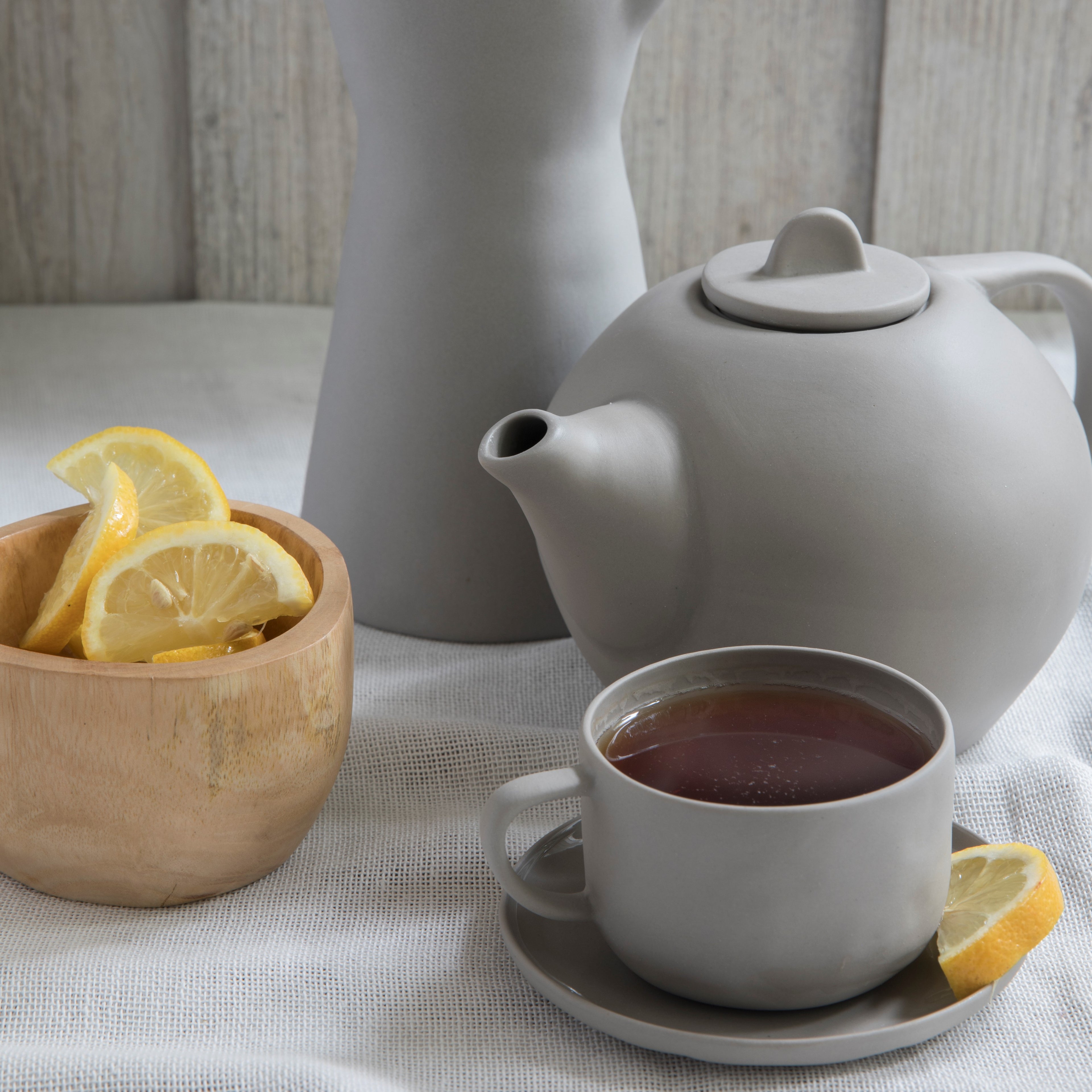 Tam Stoneware Teapot, Sterling
