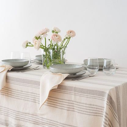 Linum Tablecloth, Cream