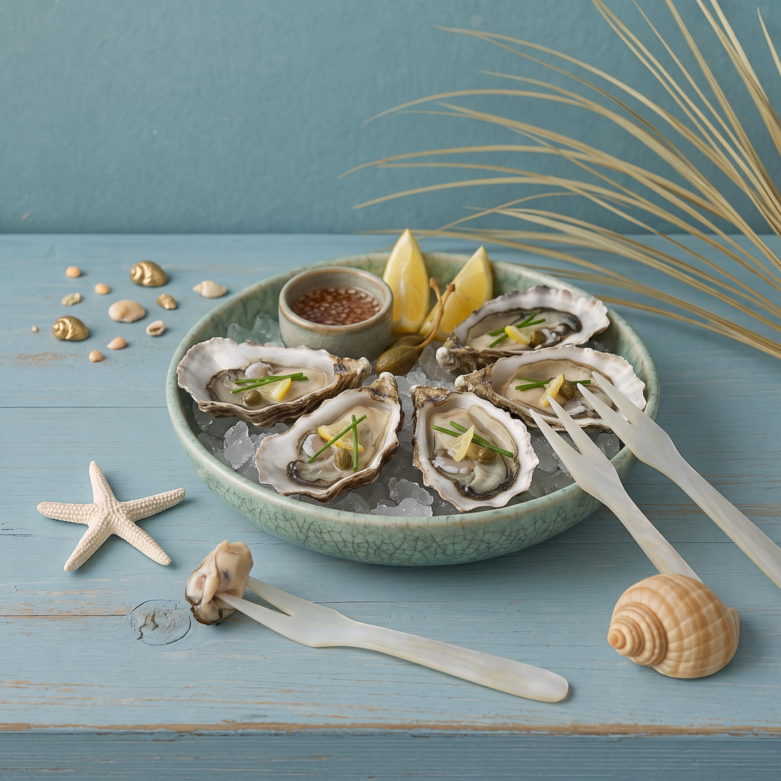 Seashell Forks, Set of 4