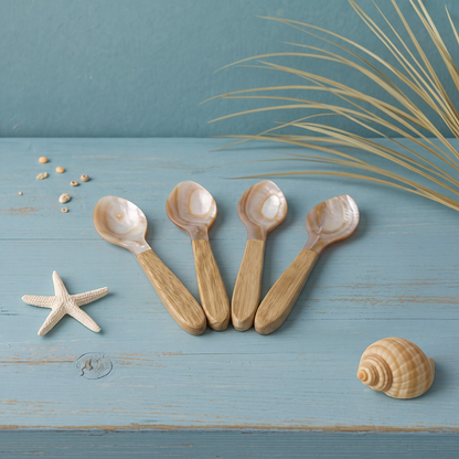 Serin Shell Large Spoons, Set of 4