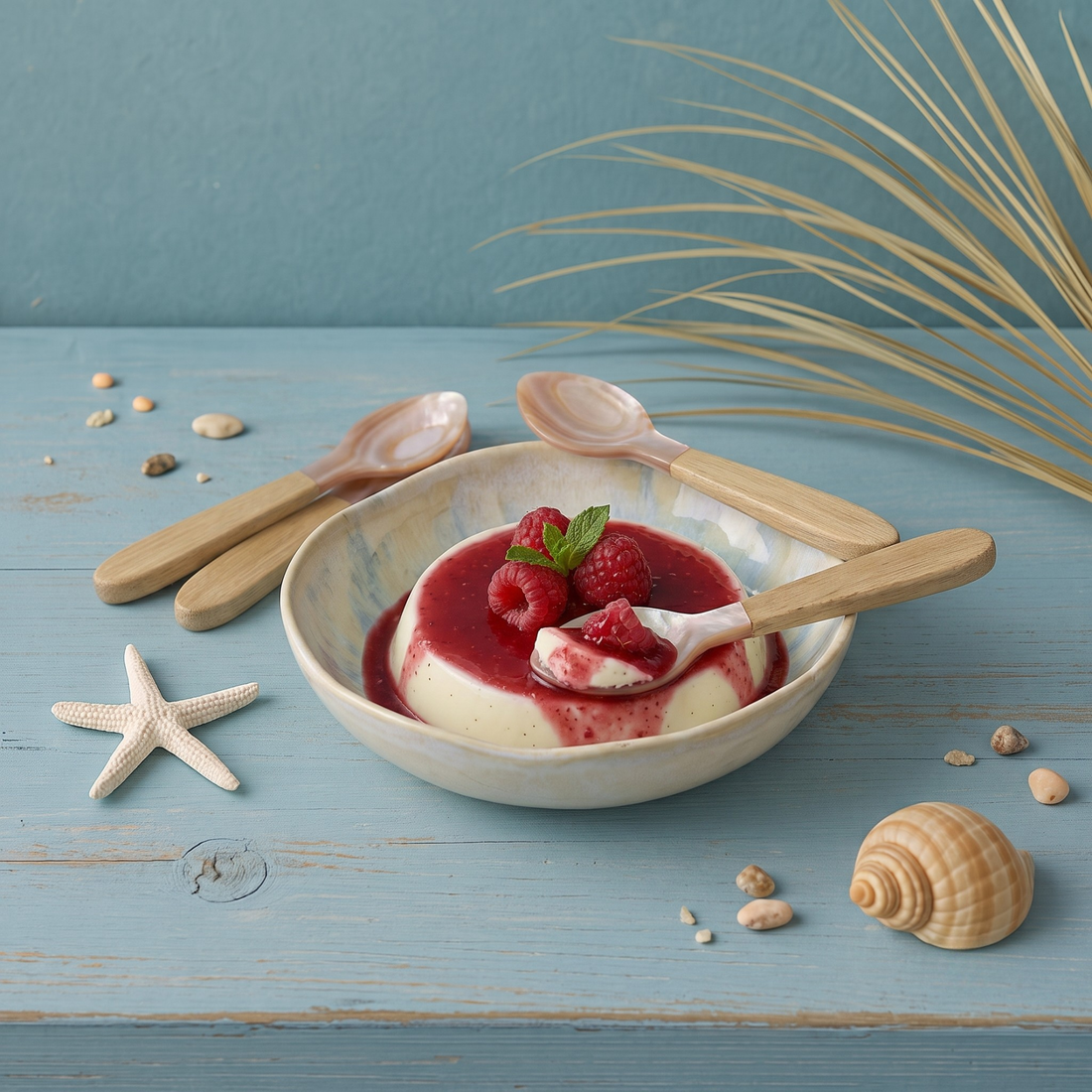 Serin Shell Medium Spoons, Set of 4
