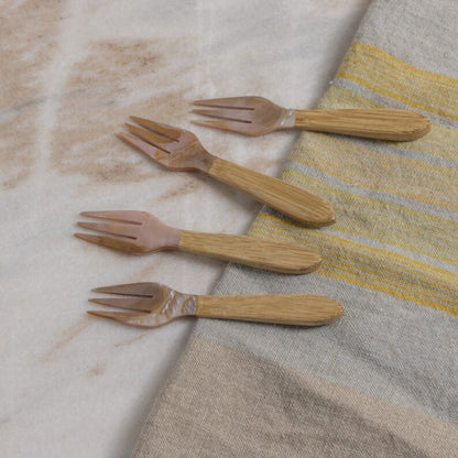 Serin Shell Cocktail Forks, Set of 4