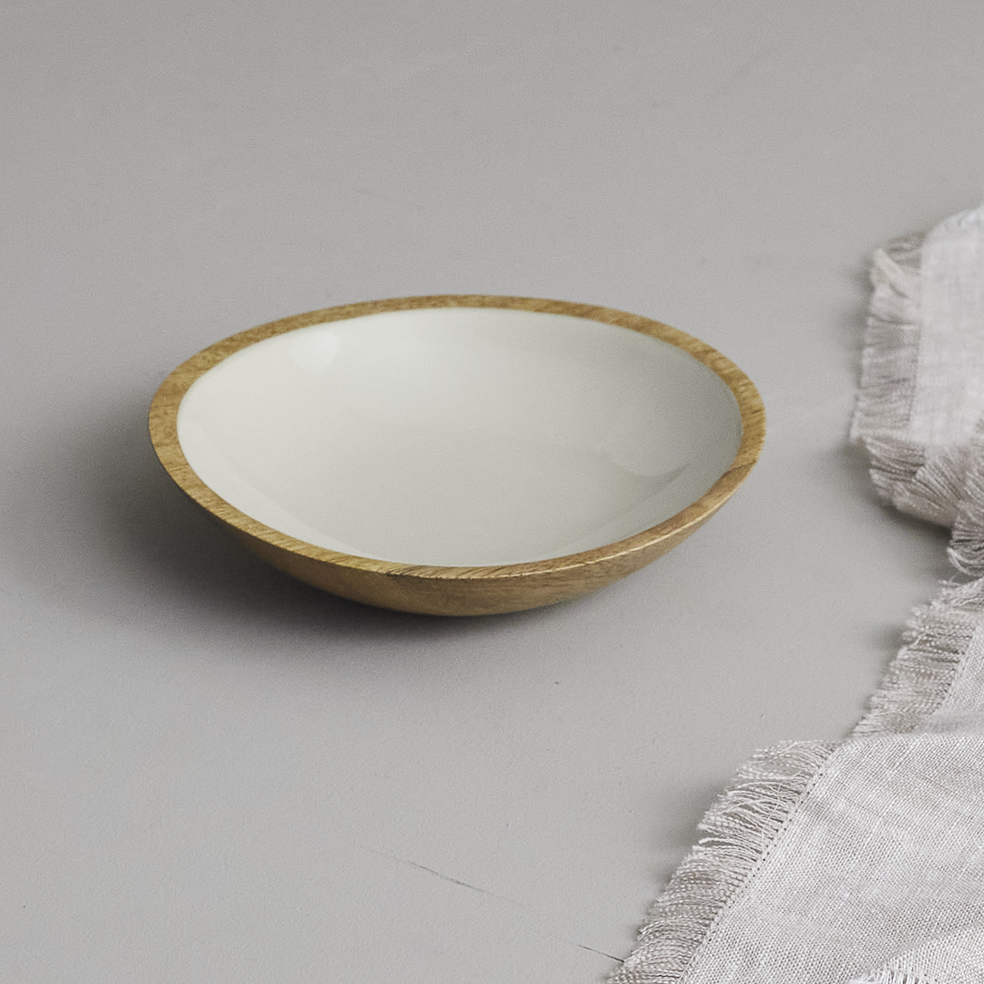 Madras Shallow Bowl, Taupe