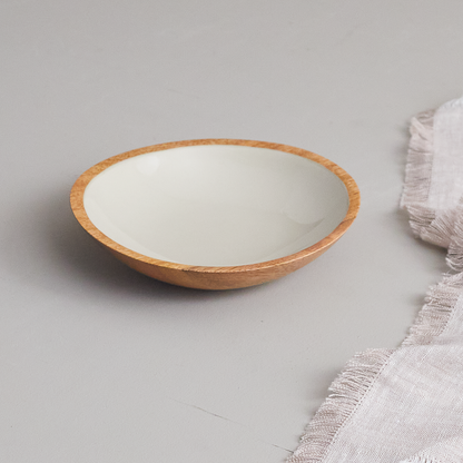 Madras Shallow Bowl, Taupe