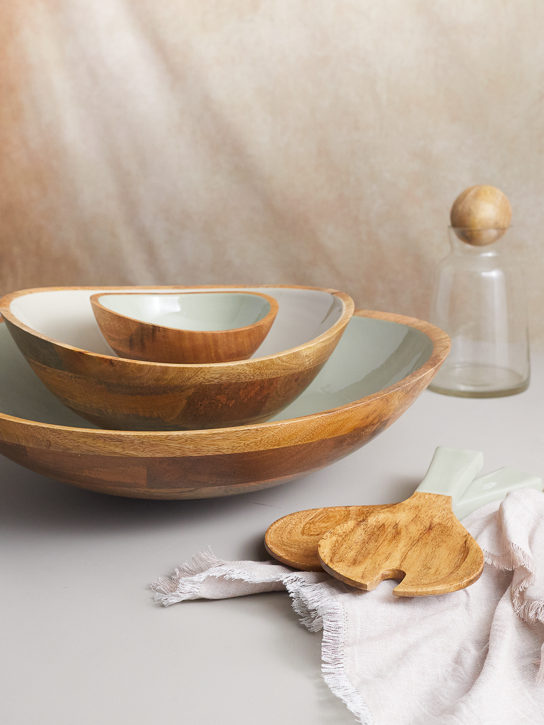 Madras Large Bowl, Taupe