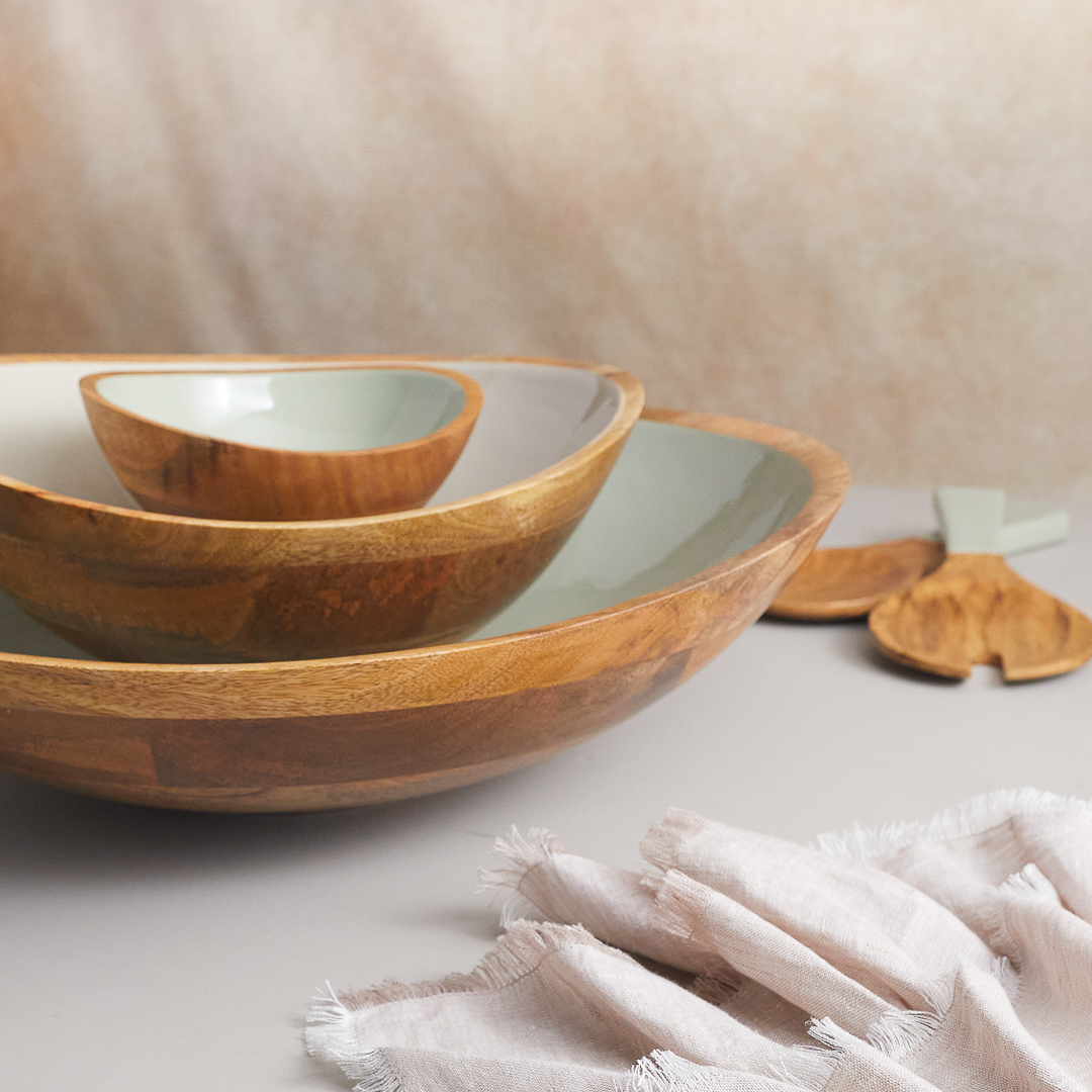 Madras Oversized Bowl, Sage