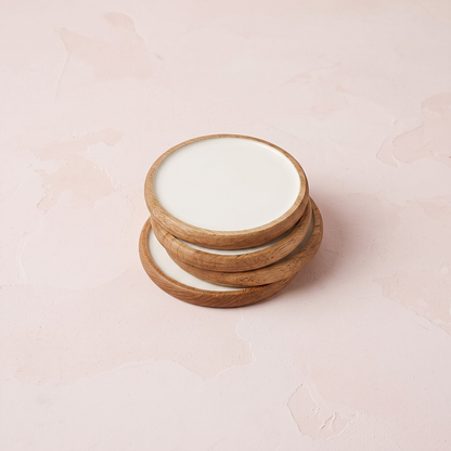 Madras Curva Round Coasters, Set of 4
