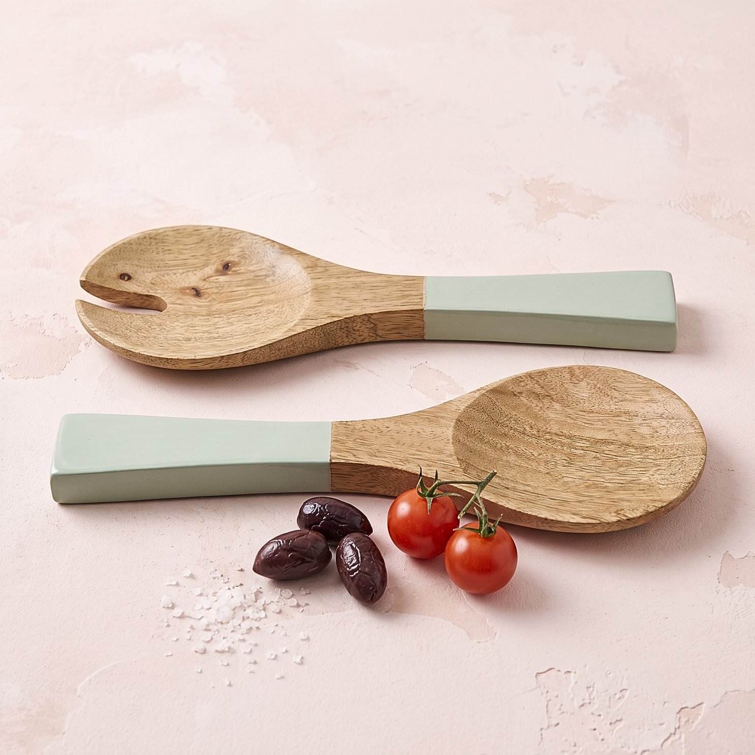 Madras Serving Set, Sage