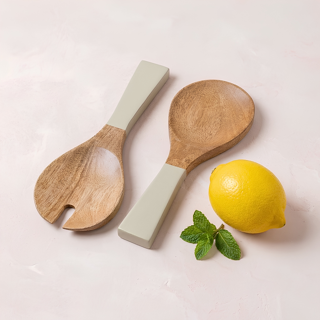 Madras Serving Set, Taupe