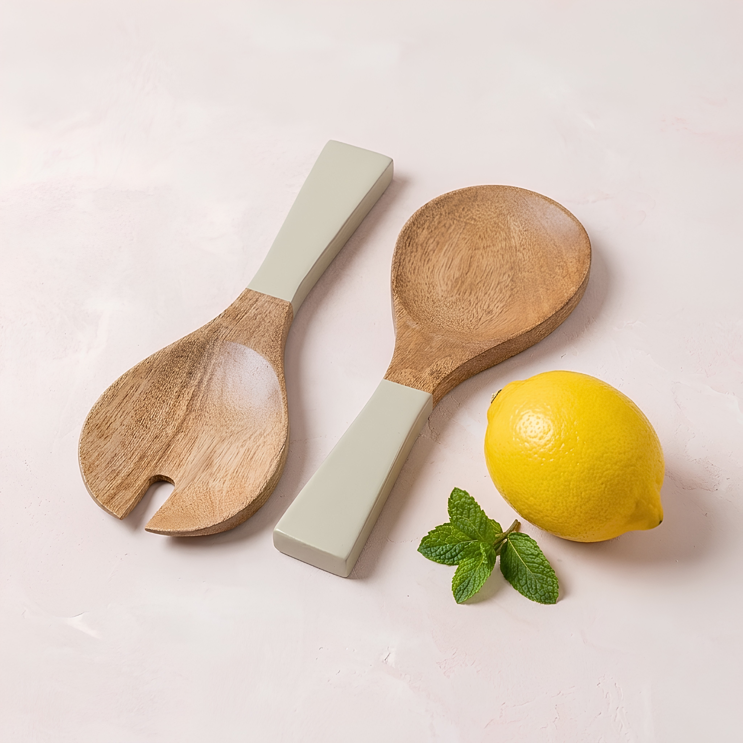 Madras Serving Set, Taupe