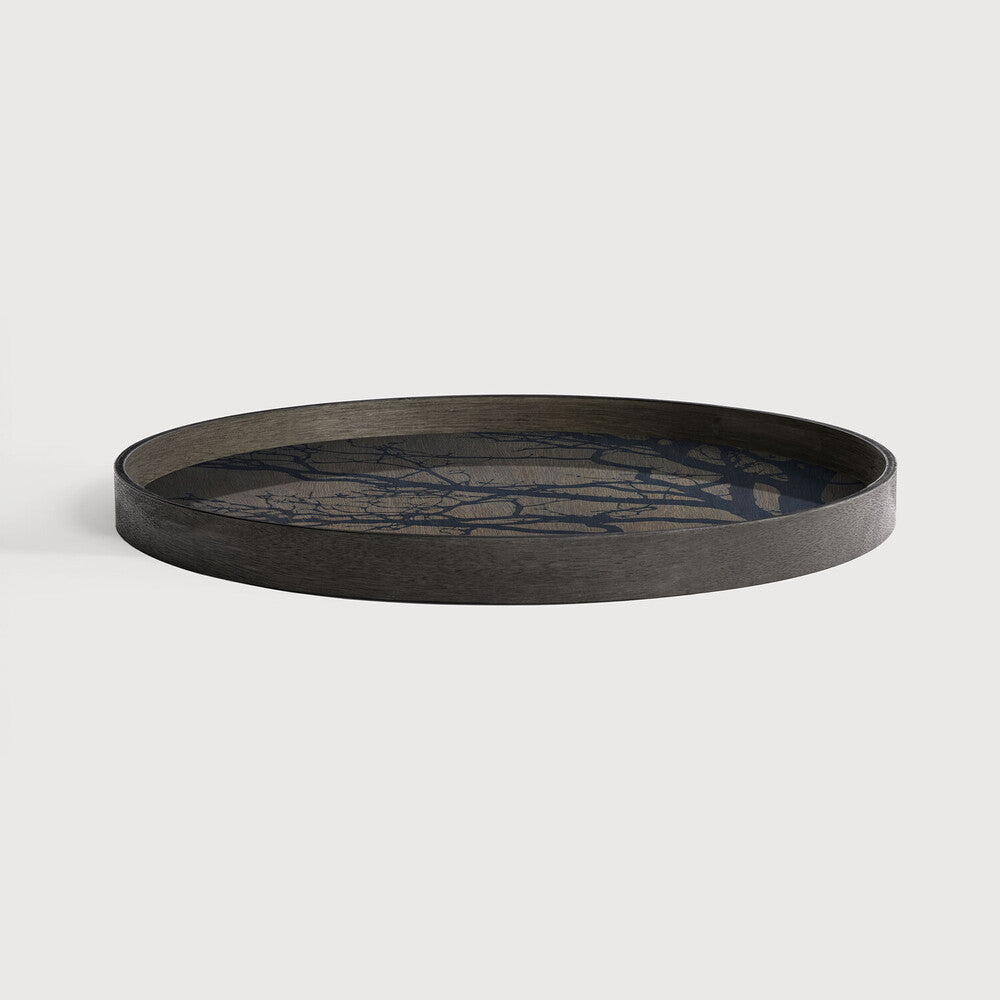 Round Black Tree Tray, Large