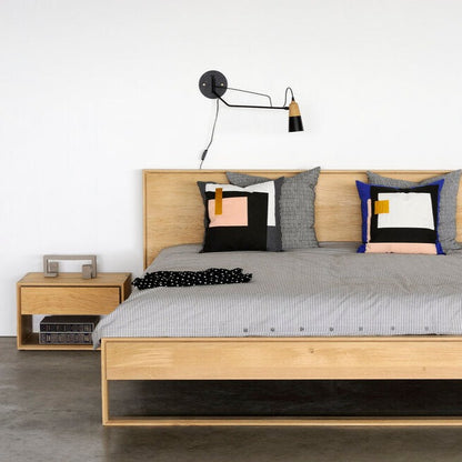 Nordic II Solid Oak Bed, King