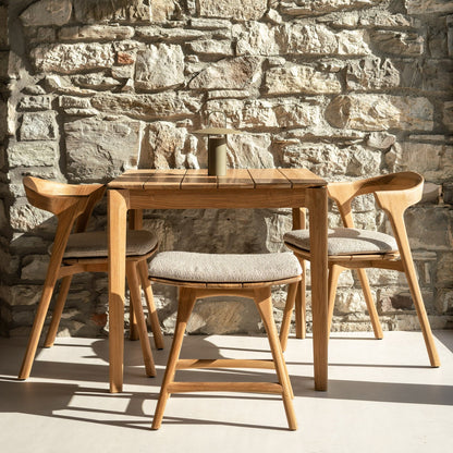 Bok Outdoor Dining Table, Teak, Square