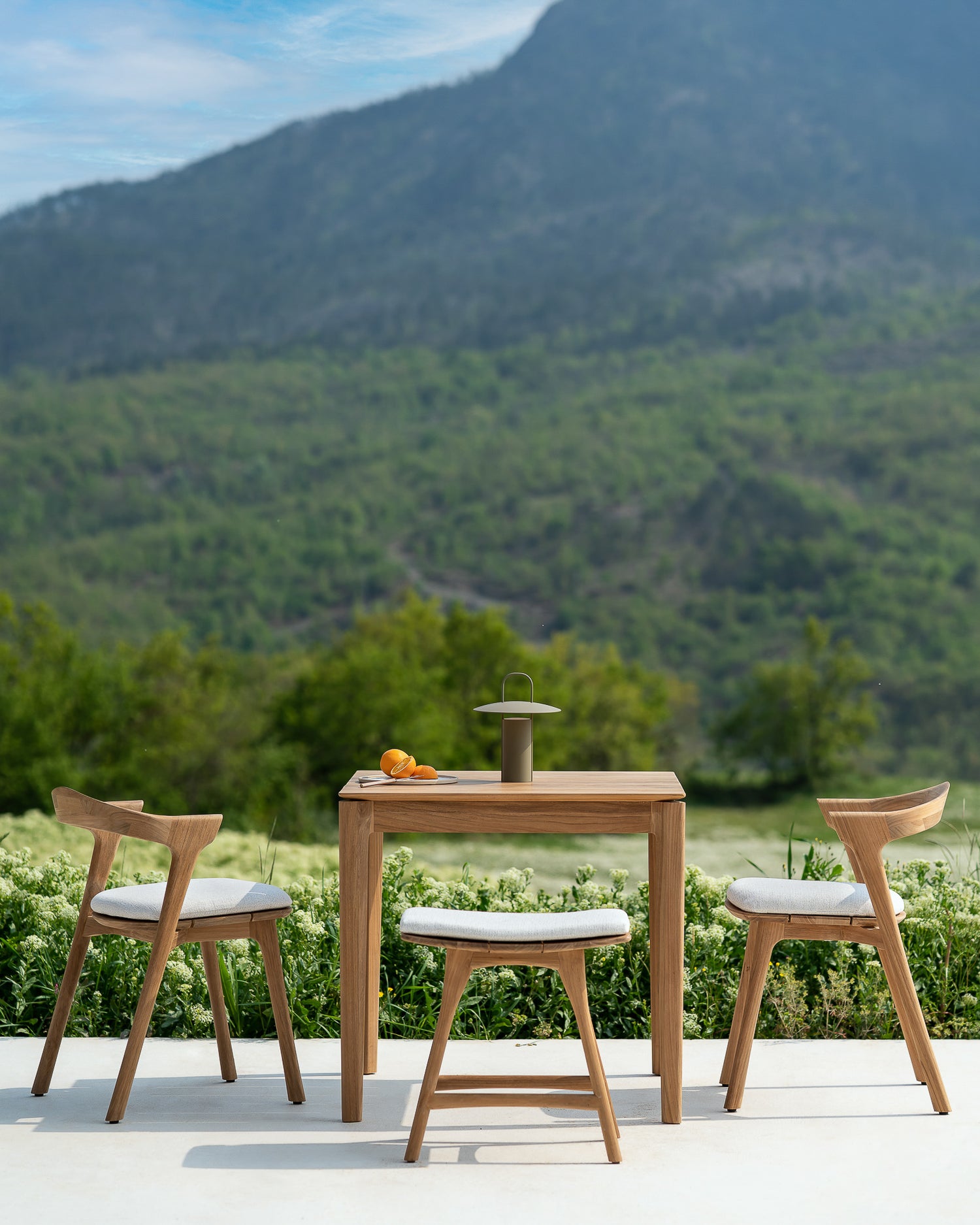 Bok Outdoor Dining Table, Teak, Square