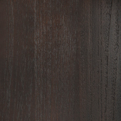 Geometric rack - varnished teak - dark