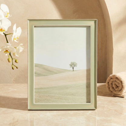 Elyra 5x7 Enamel Frame, Light Green