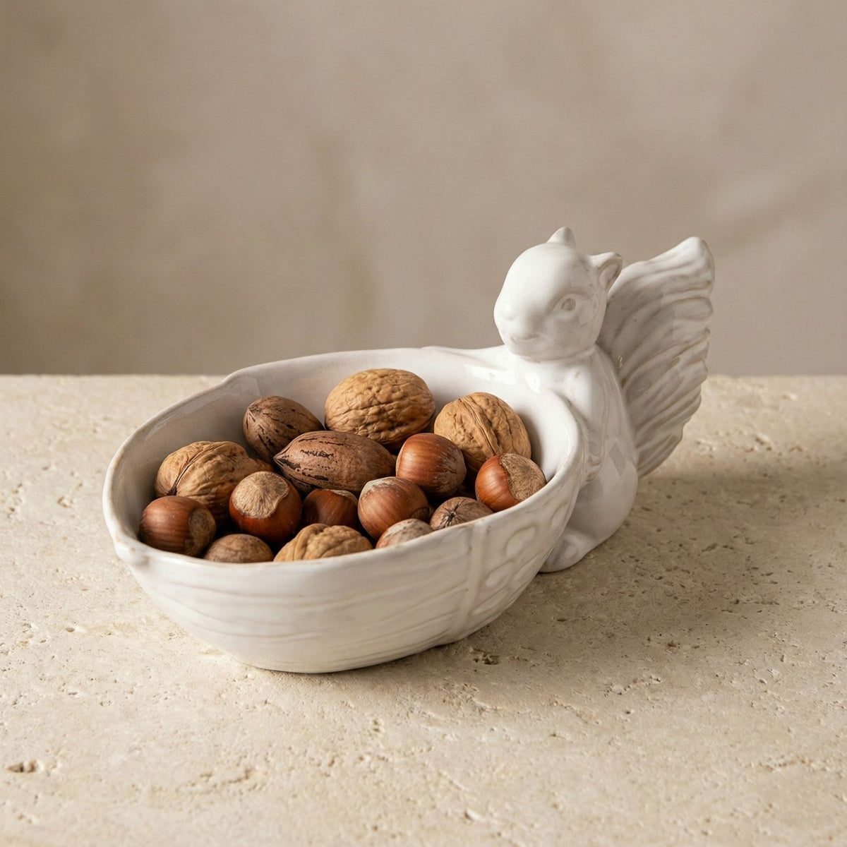Ceramic Squirrel Dish