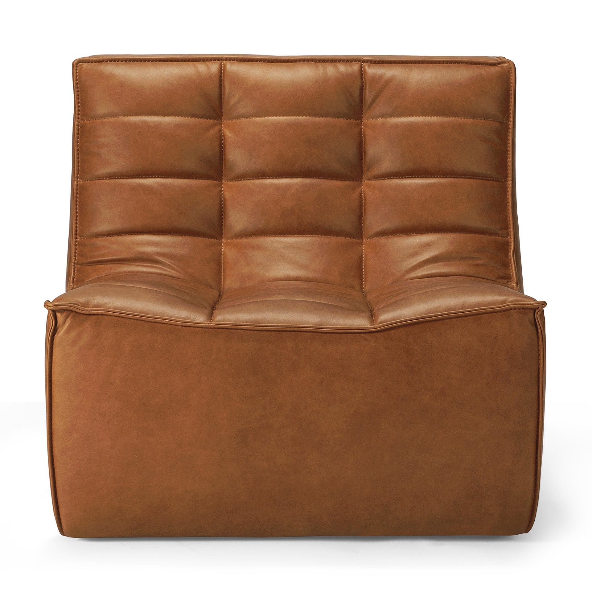 N701 Single Seater Sofa, Old Saddle Leather