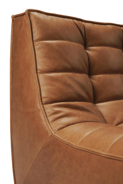 N701 2 Seater Sofa, Old Saddle Leather
