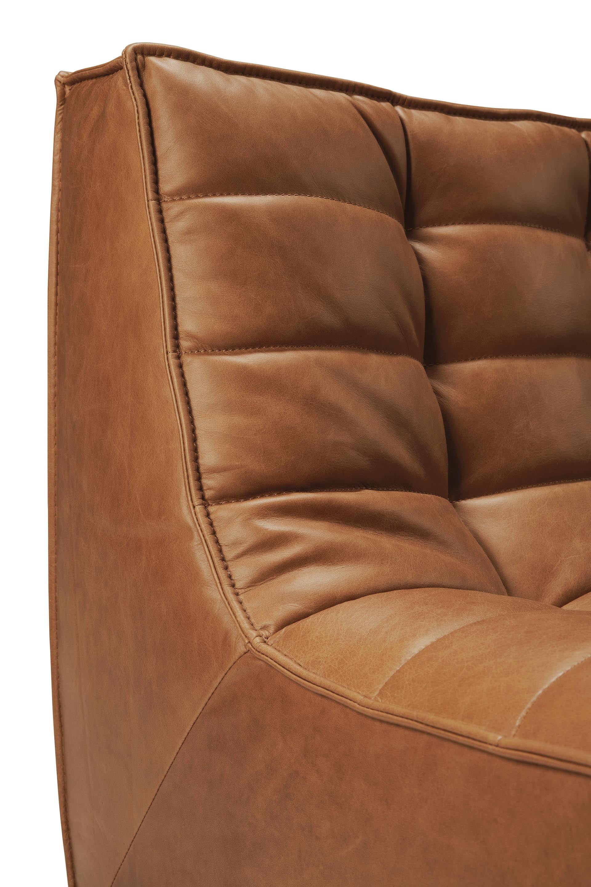 N701 3 Seater Sofa, Old Saddle Leather