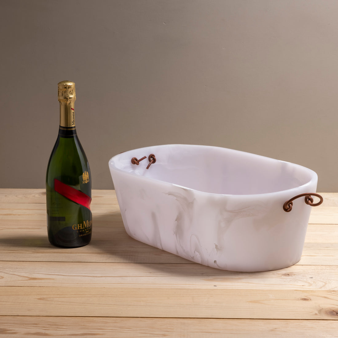 Handmade Magnum Champagne Bucket, Alabaster