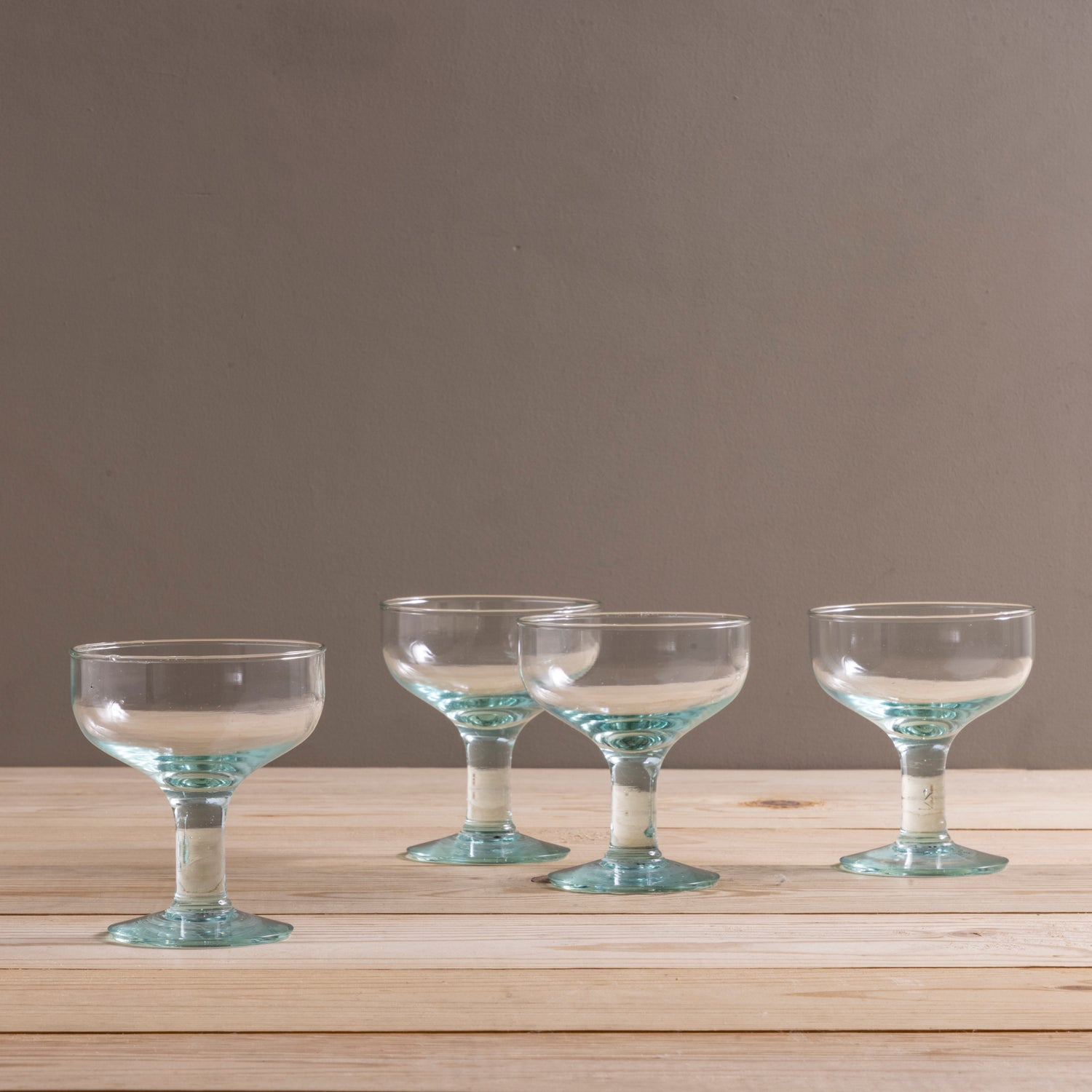 Premium Recycled Coupe Glass, Set of 4 – Be Home
