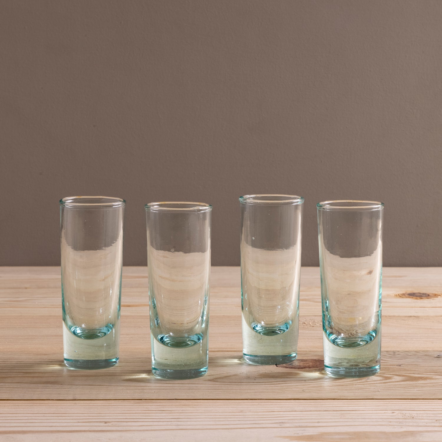 Premium Recycled Glass Shot Glass, Set of 4