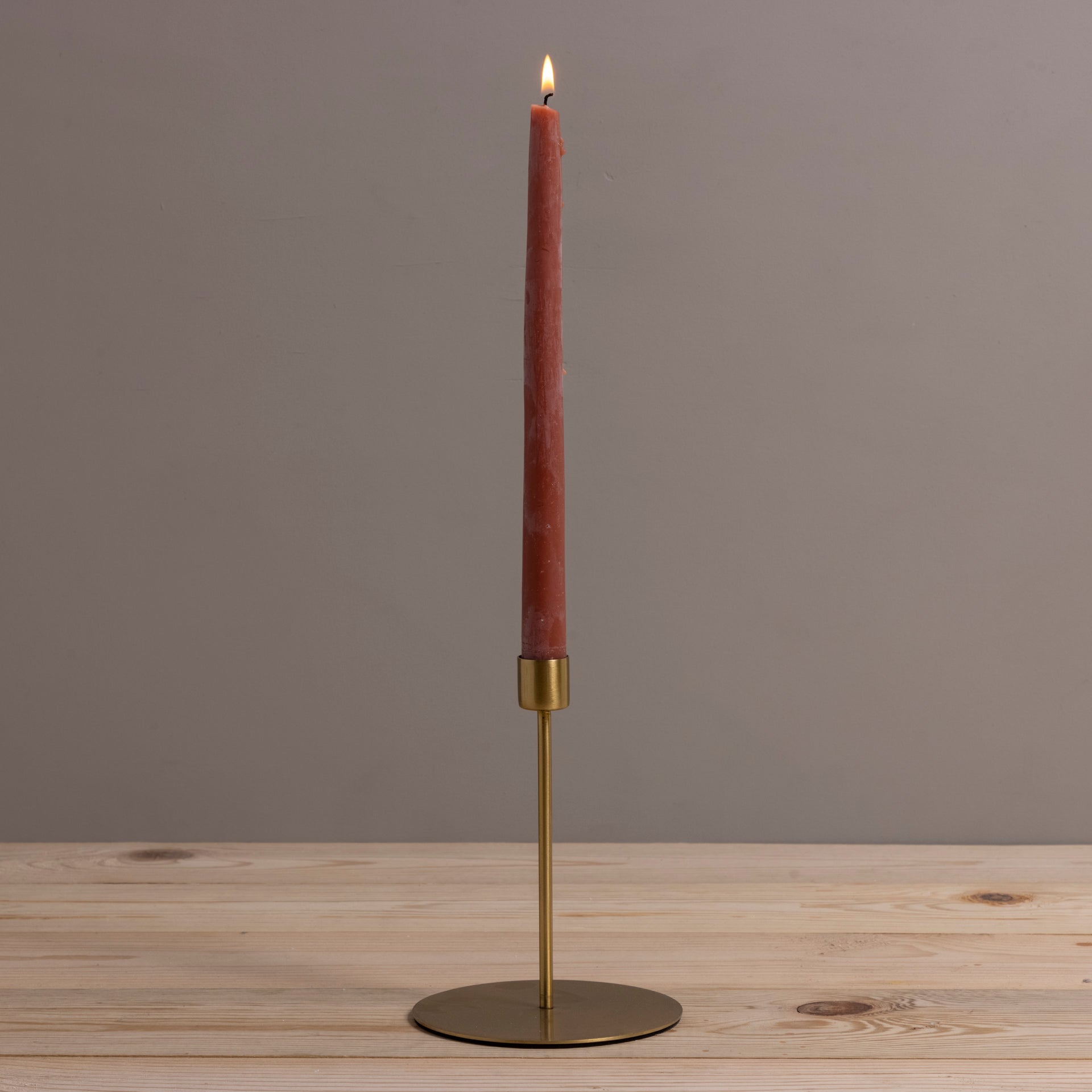 Kent Gold Taper Candle Holder, Tall